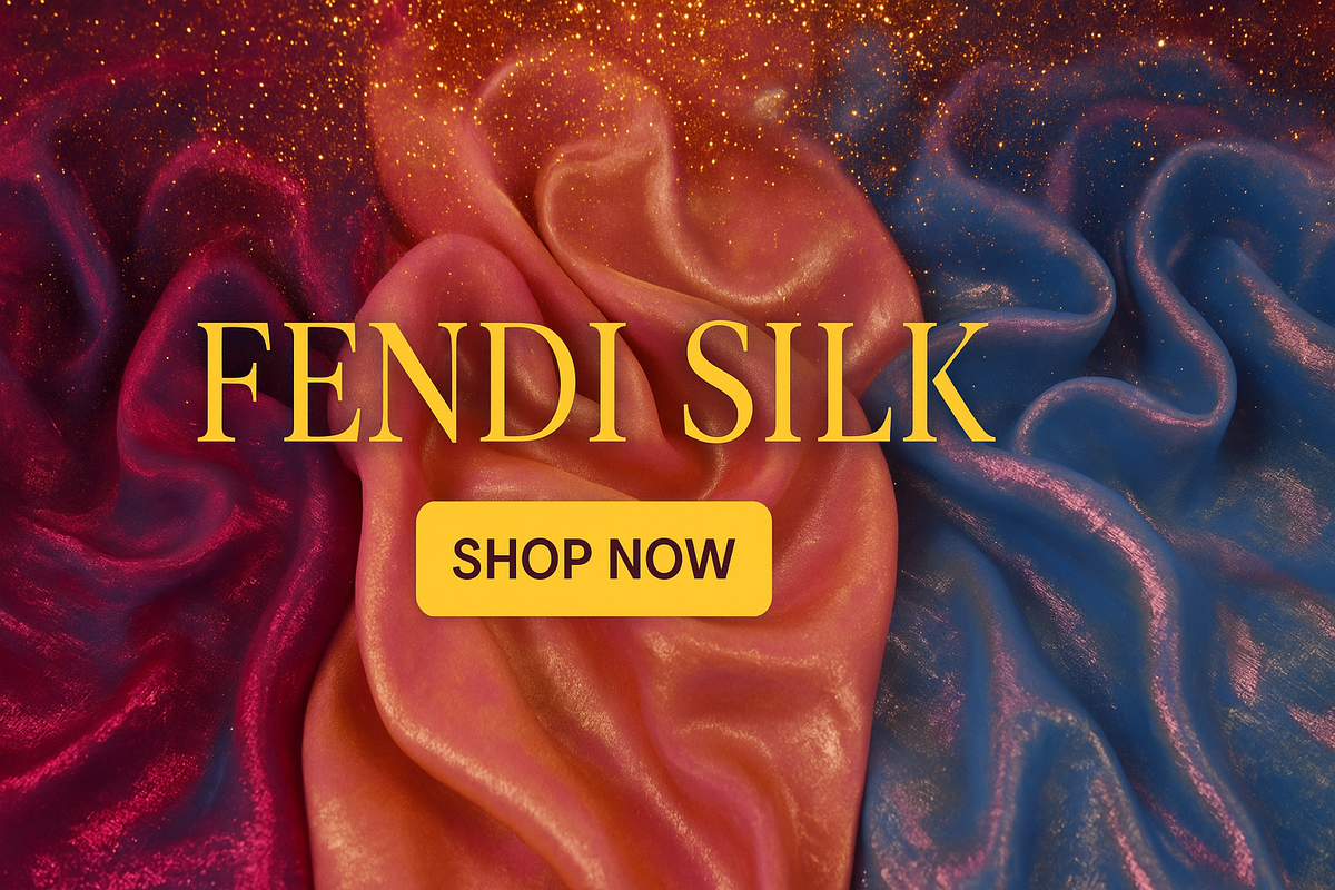 Fendi Silk Fabric – Luxury Italian Elegance Now at Kapdashop