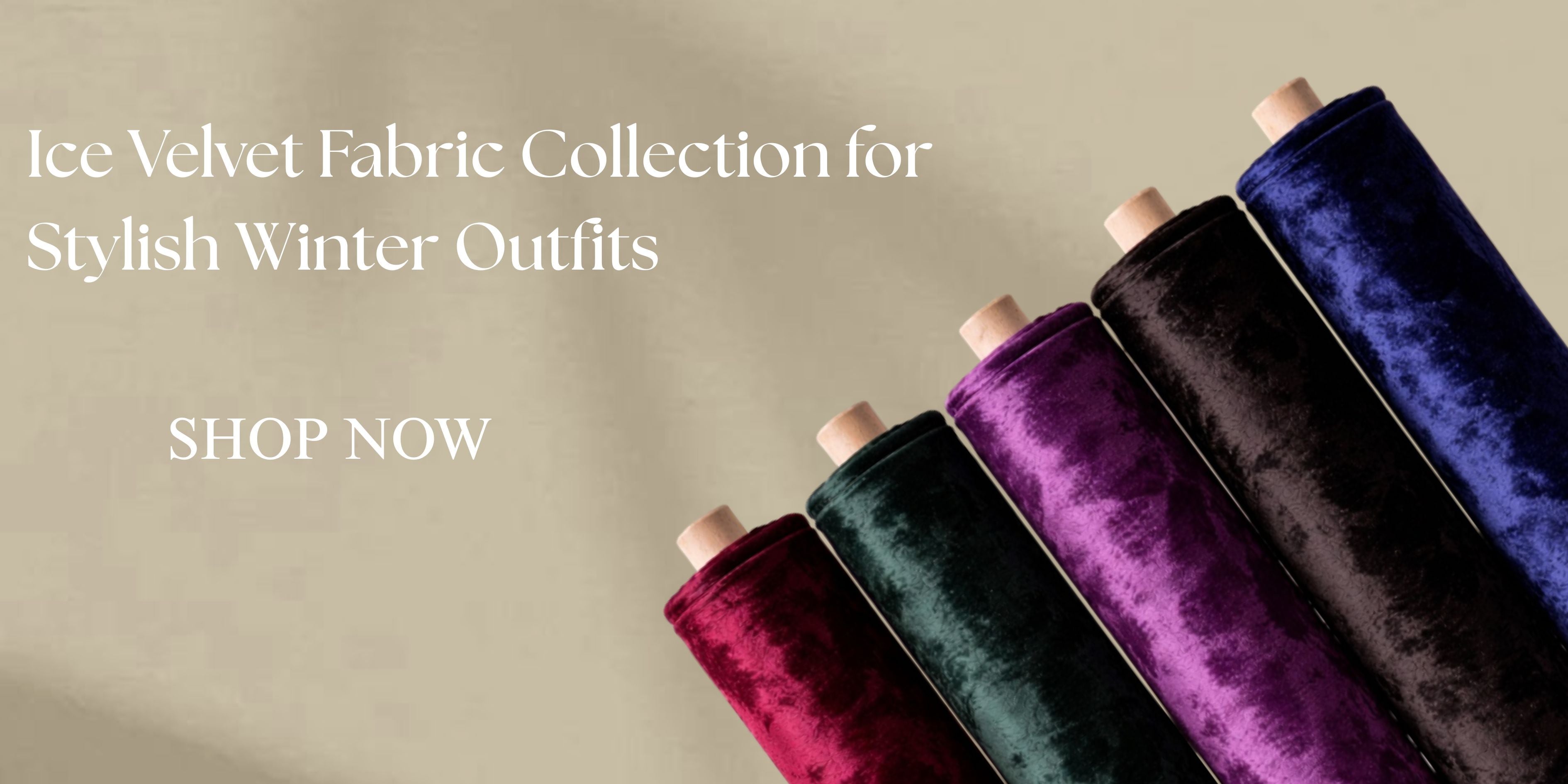 Ice Velvet Fabric Collection for Stylish Winter Outfits