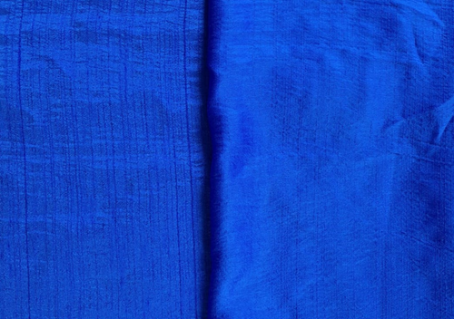 Blue Plain Silk Fabric
