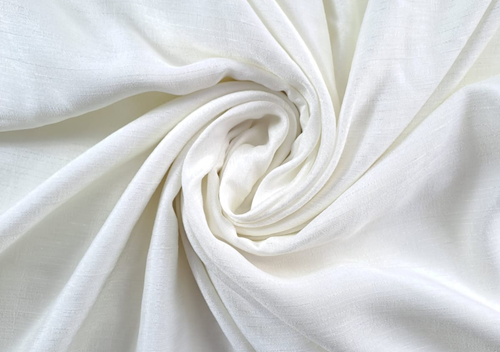 White Plain Silk Fabric