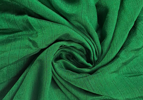 Green Plain Silk Fabric