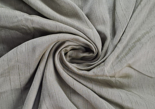 Dark Fawn Plain Silk Fabric