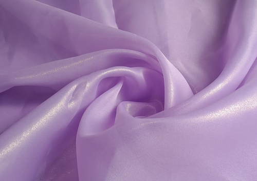 Light Purple Plain Shimmer Organza Fabric