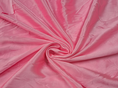 Baby Pink Plain Poly Satin Fabric