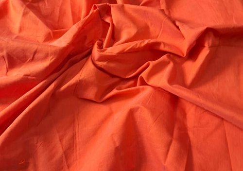 Poly Cotton Silk Orange N131