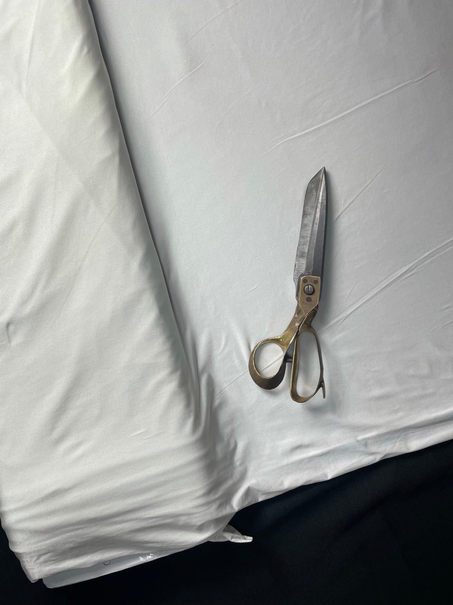 White Plain Dyeable Balloon Lycra Shine Fabric (Per Meter - Rs 0 ) KSJ