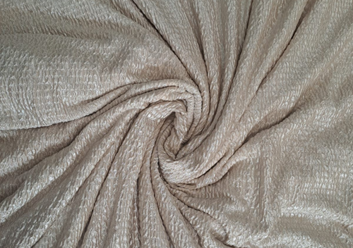 Cream Plain Zara Lycra Fabric