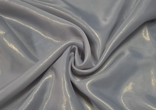 Grey Plain Shimmer Organza Fabric