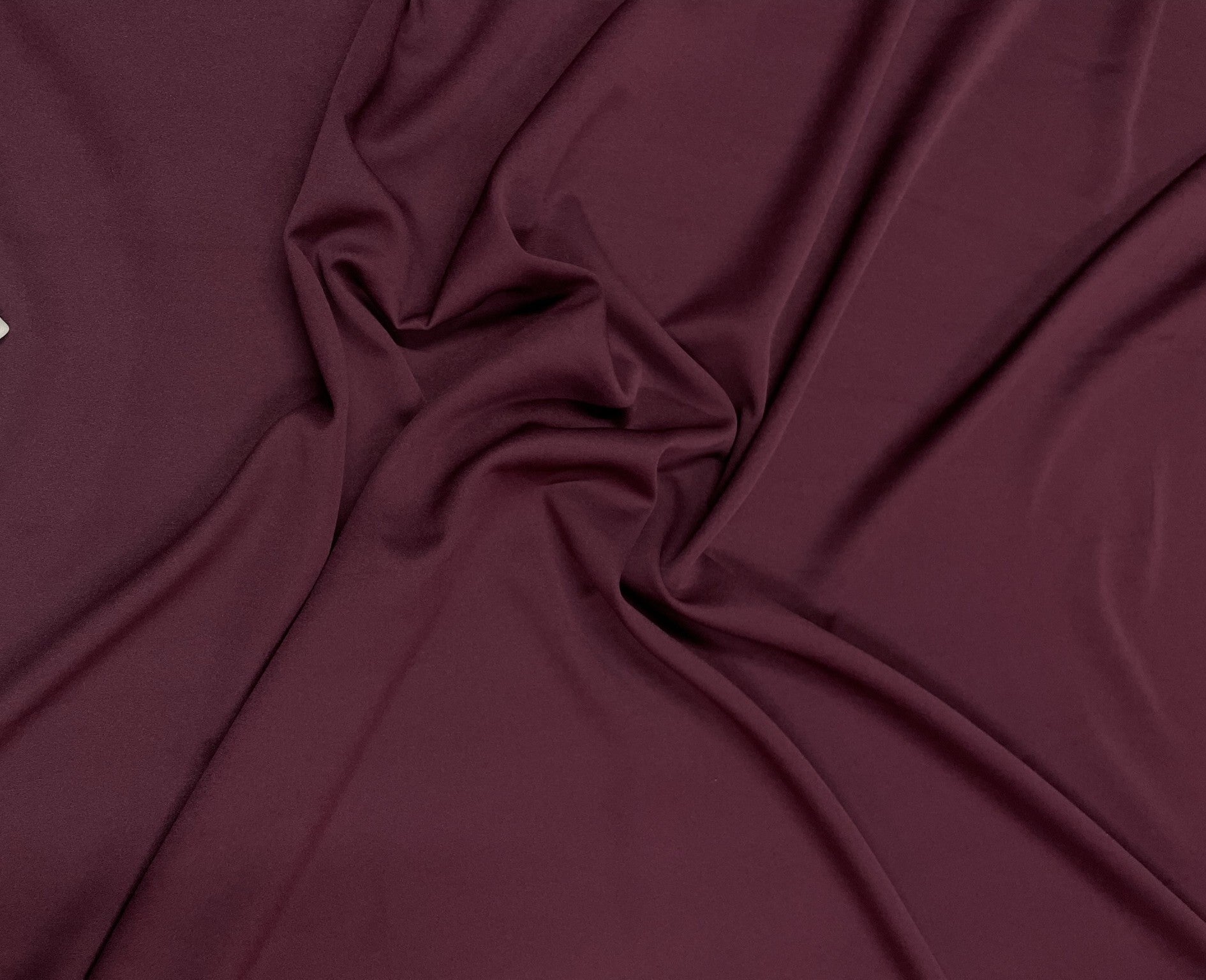 Wine Plain Banana Crepe Fabric