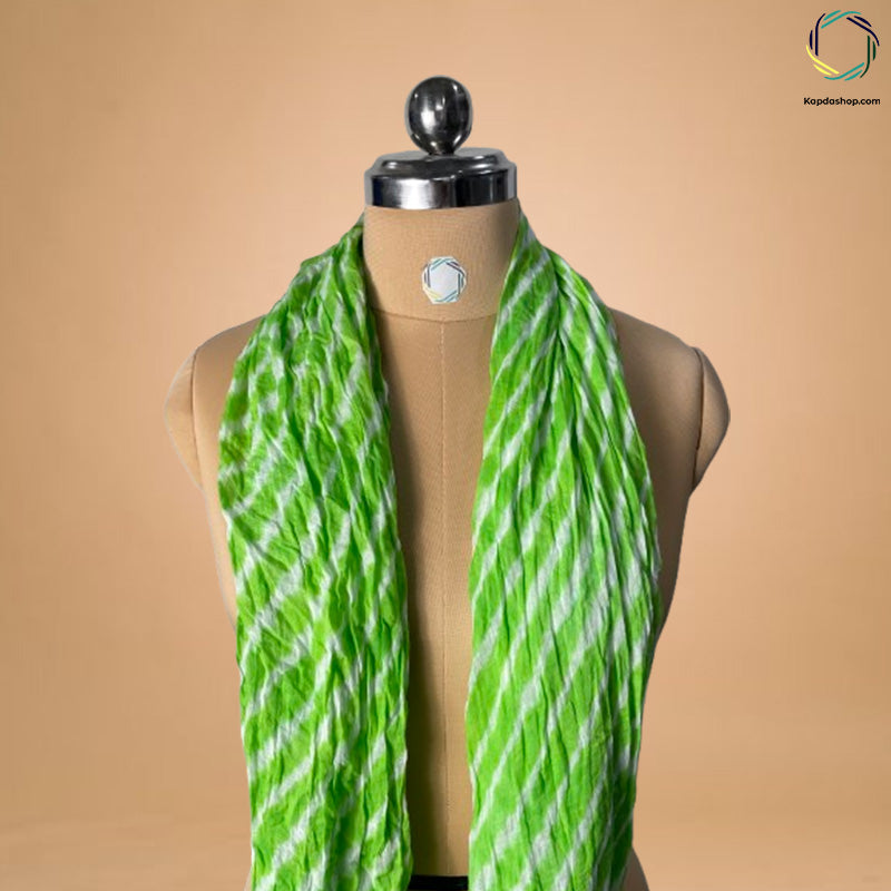 Green Lehariya Georgette Dupatta Kapdashop