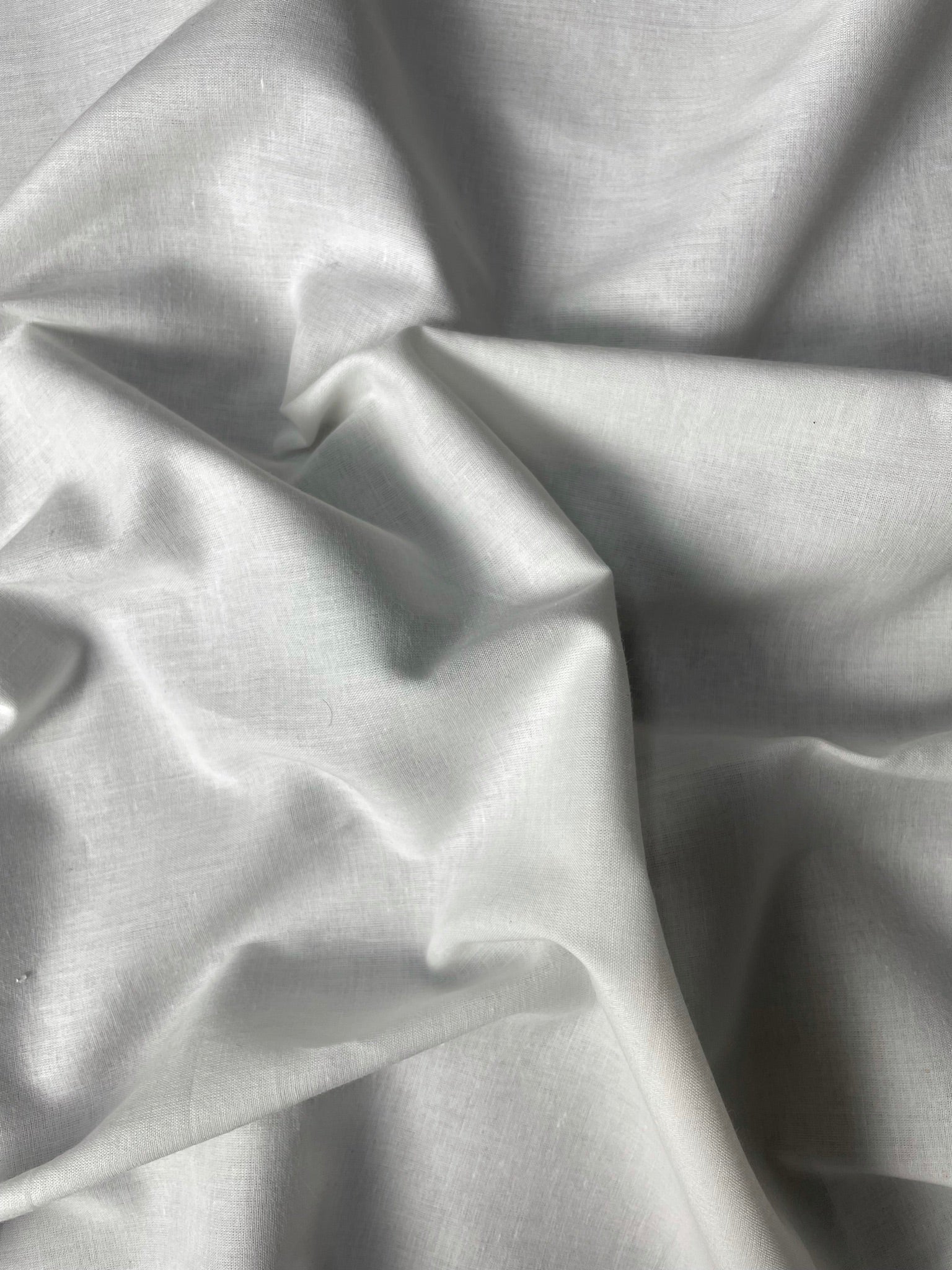 KSJ  - White Plain Dyeable Voil 8072 Fabric (Per Meter - 41)