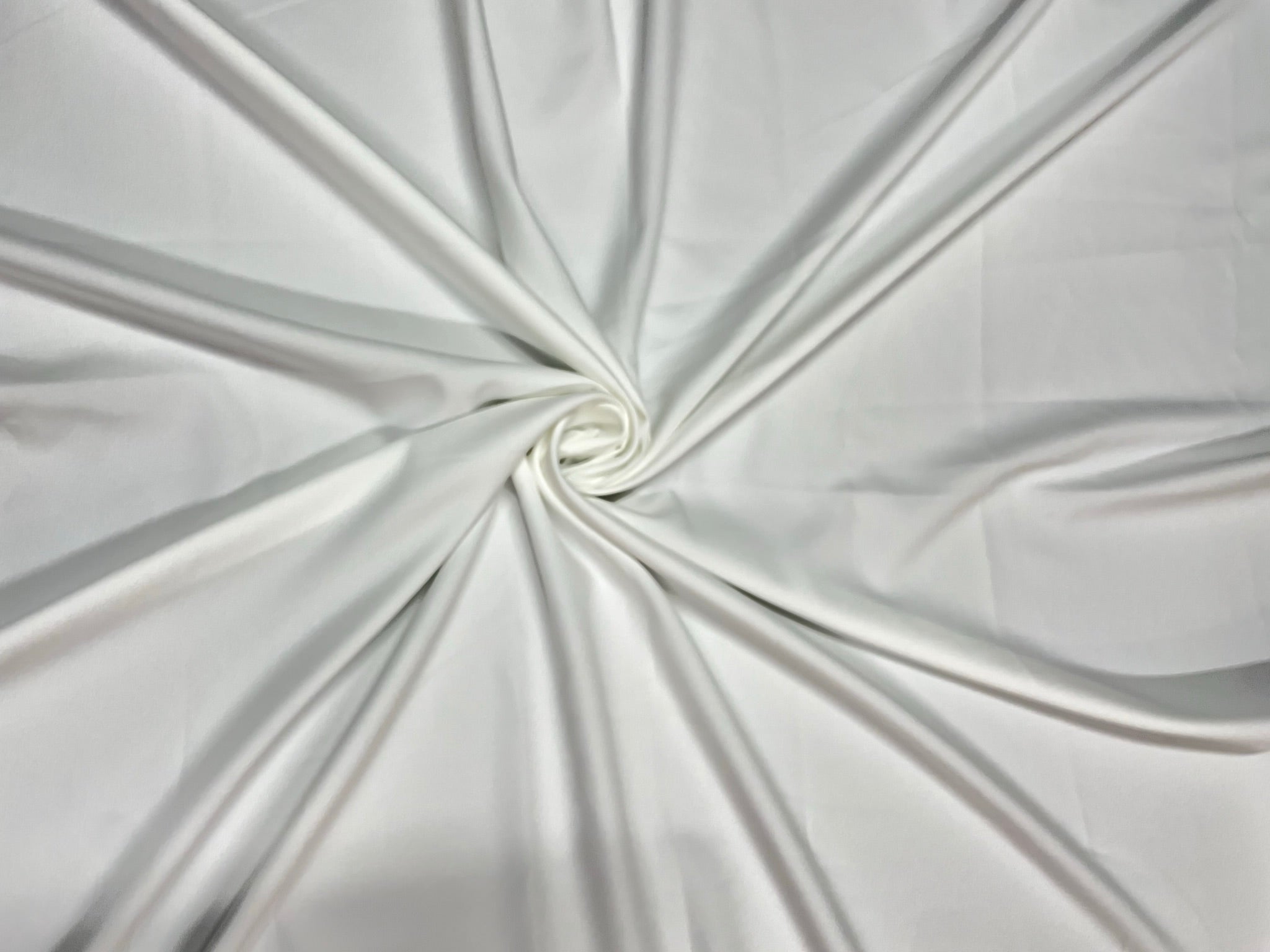 White Plain Banana Crepe Fabric