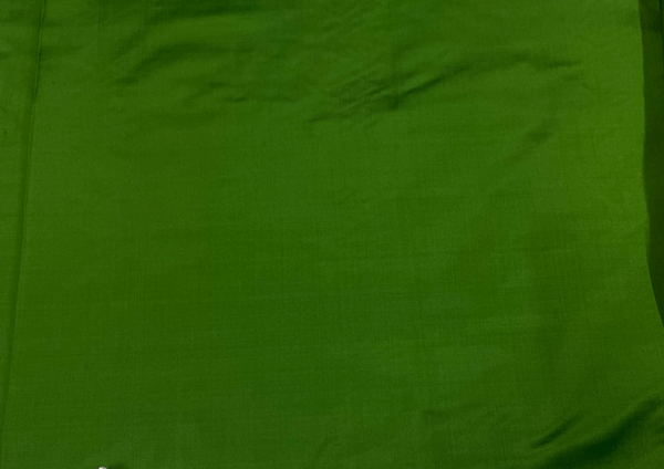Olive Green 1 Plain Pure Satin Silk Fabric