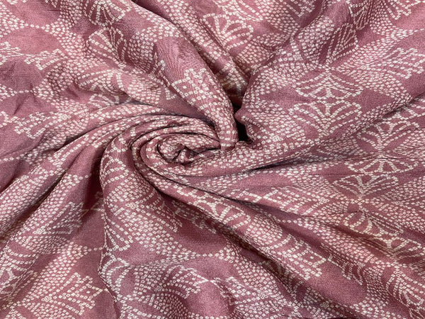 Pink Floral Chiffon Fabric
