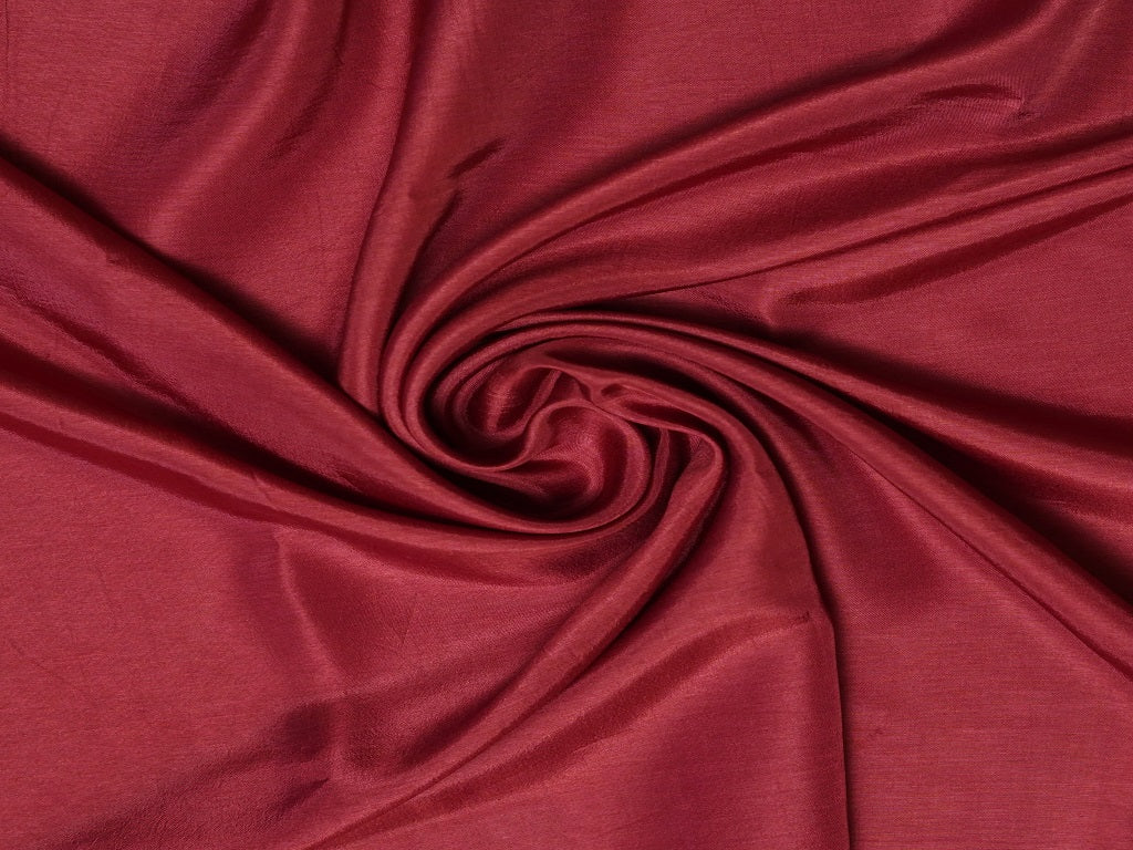 Maroon Plain Viscose Dola Silk Fabric Jayshree Fabric