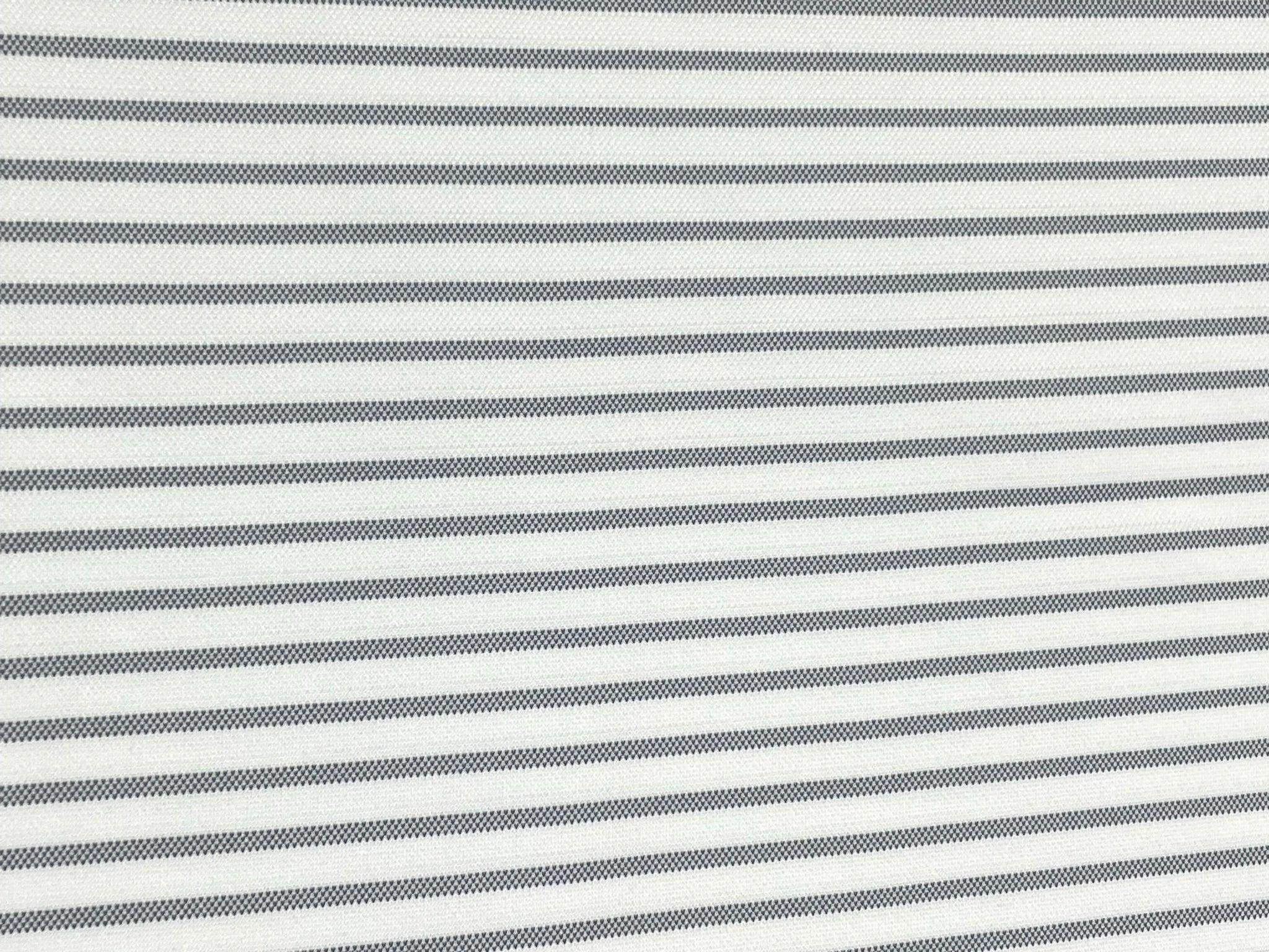 White Stripes Zara Lycra Fabric