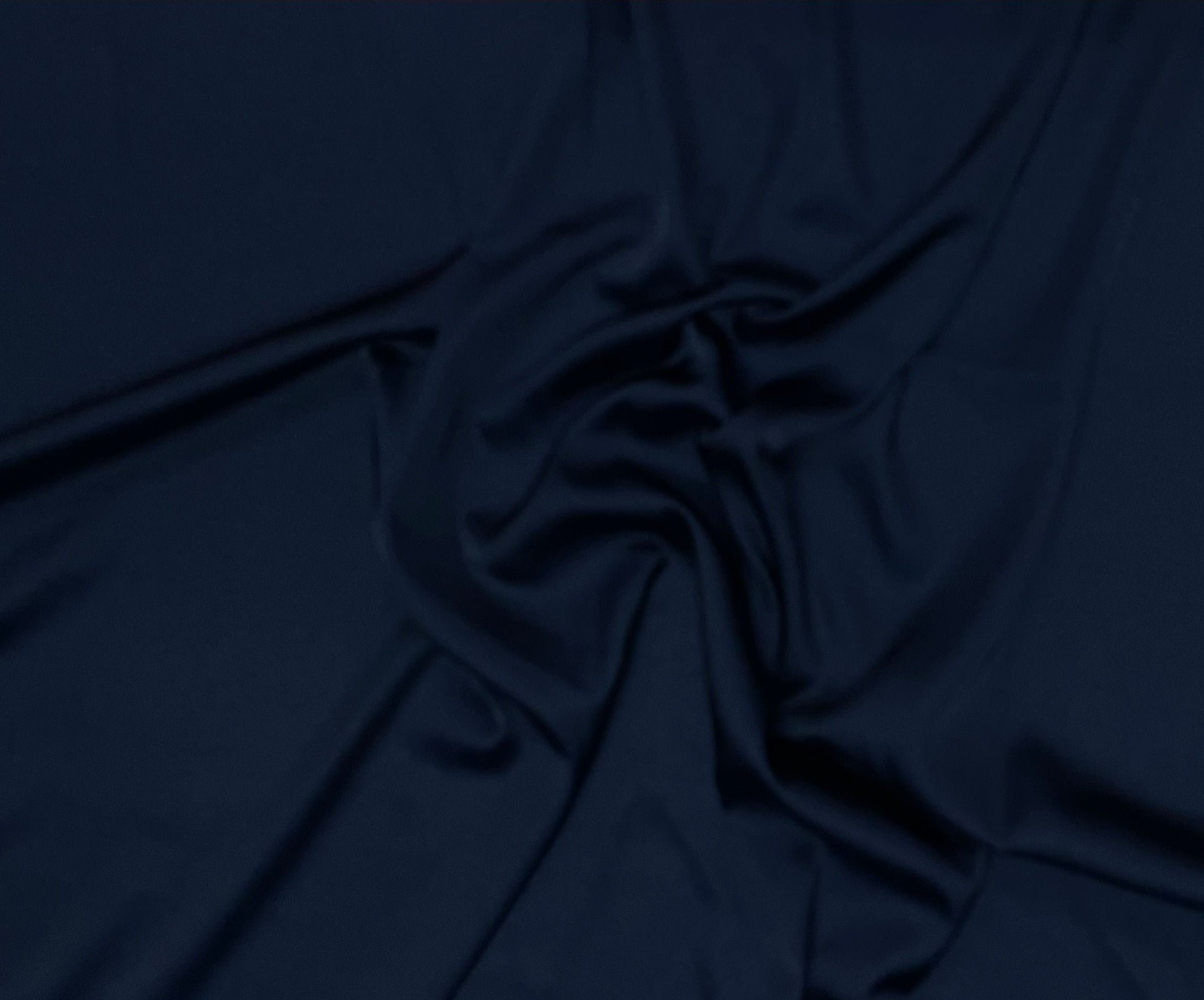 Navy Blue Plain Armani Satin Fabric