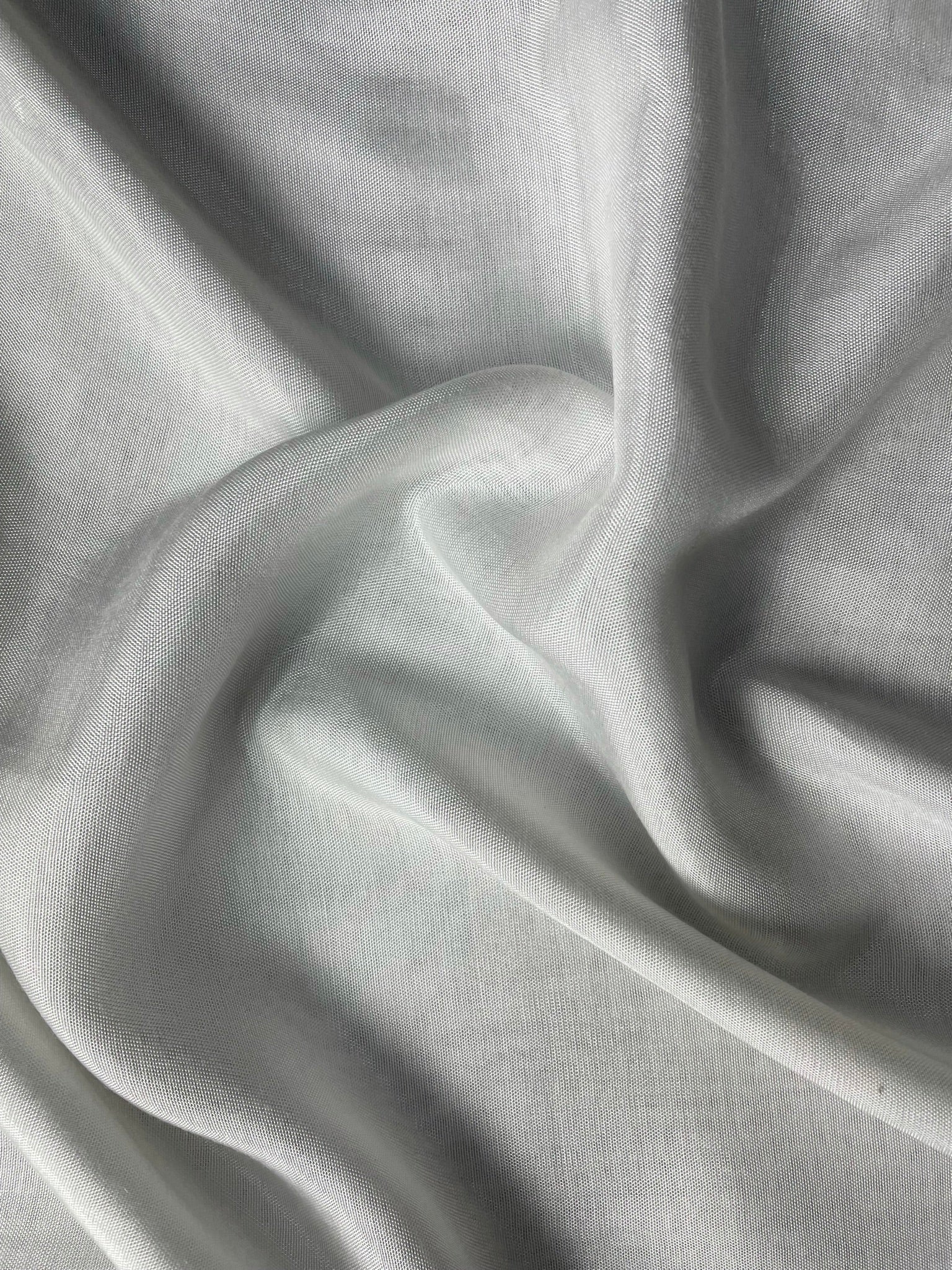 KSJ - White Plain Shantoon 9Kg Fabric (Per Meter - 45)