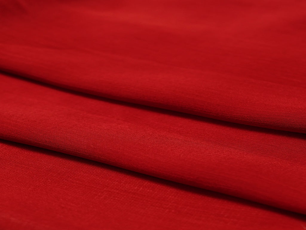 Red Plain Viscose Chinon Chiffon Fabric Jayshree Fabric