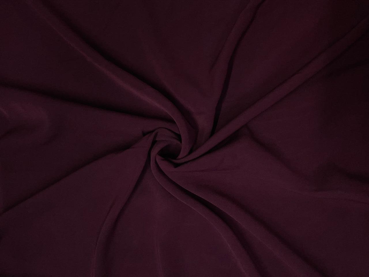 Maroon Plain Japanese crepe Fabric N207 KTEX