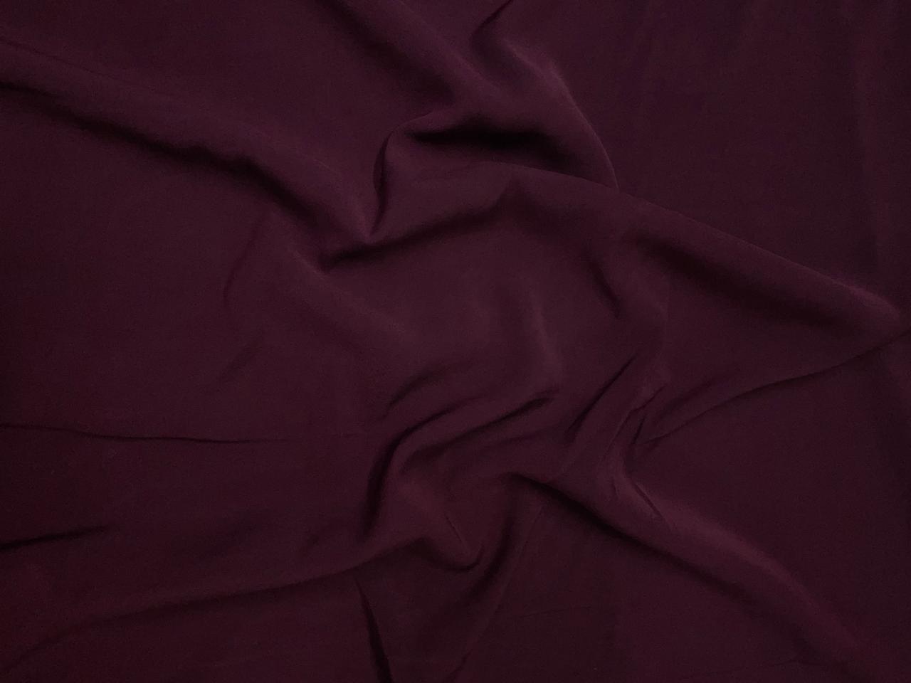 Maroon Plain Japanese crepe Fabric N207 KTEX