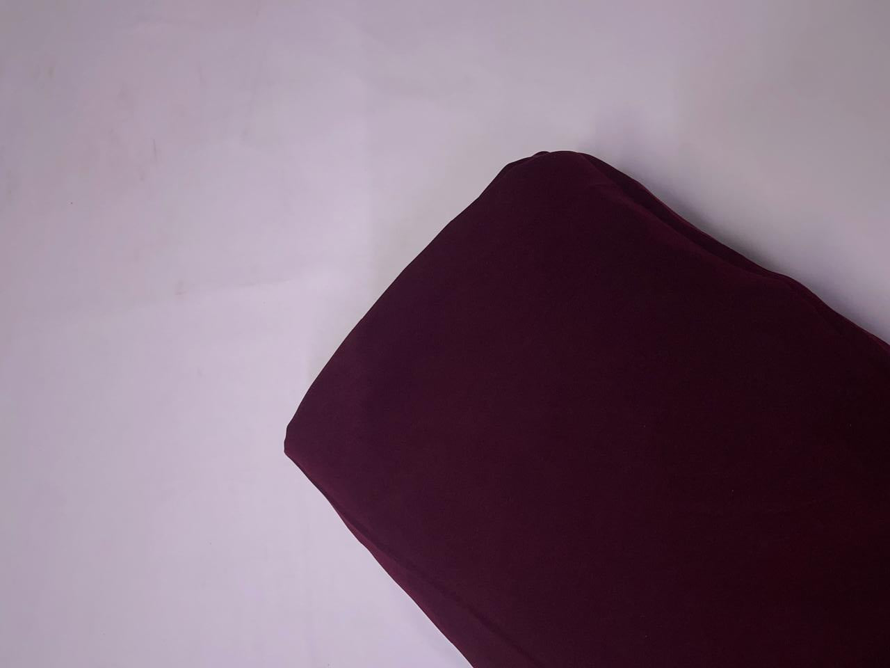 Maroon Plain Japanese crepe Fabric N207 KTEX