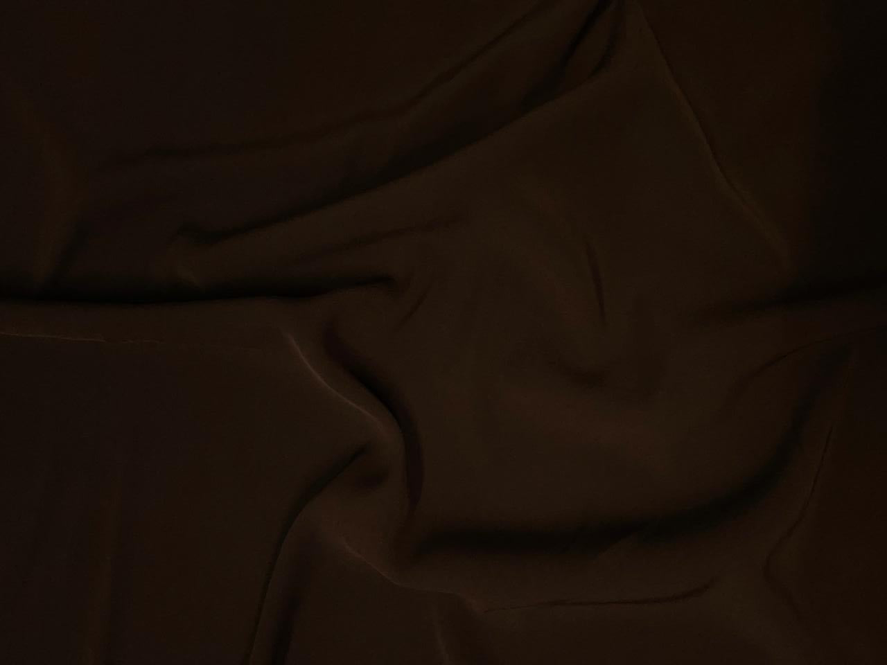 Brown Plain Japanese crepe Fabric N231 KTEX
