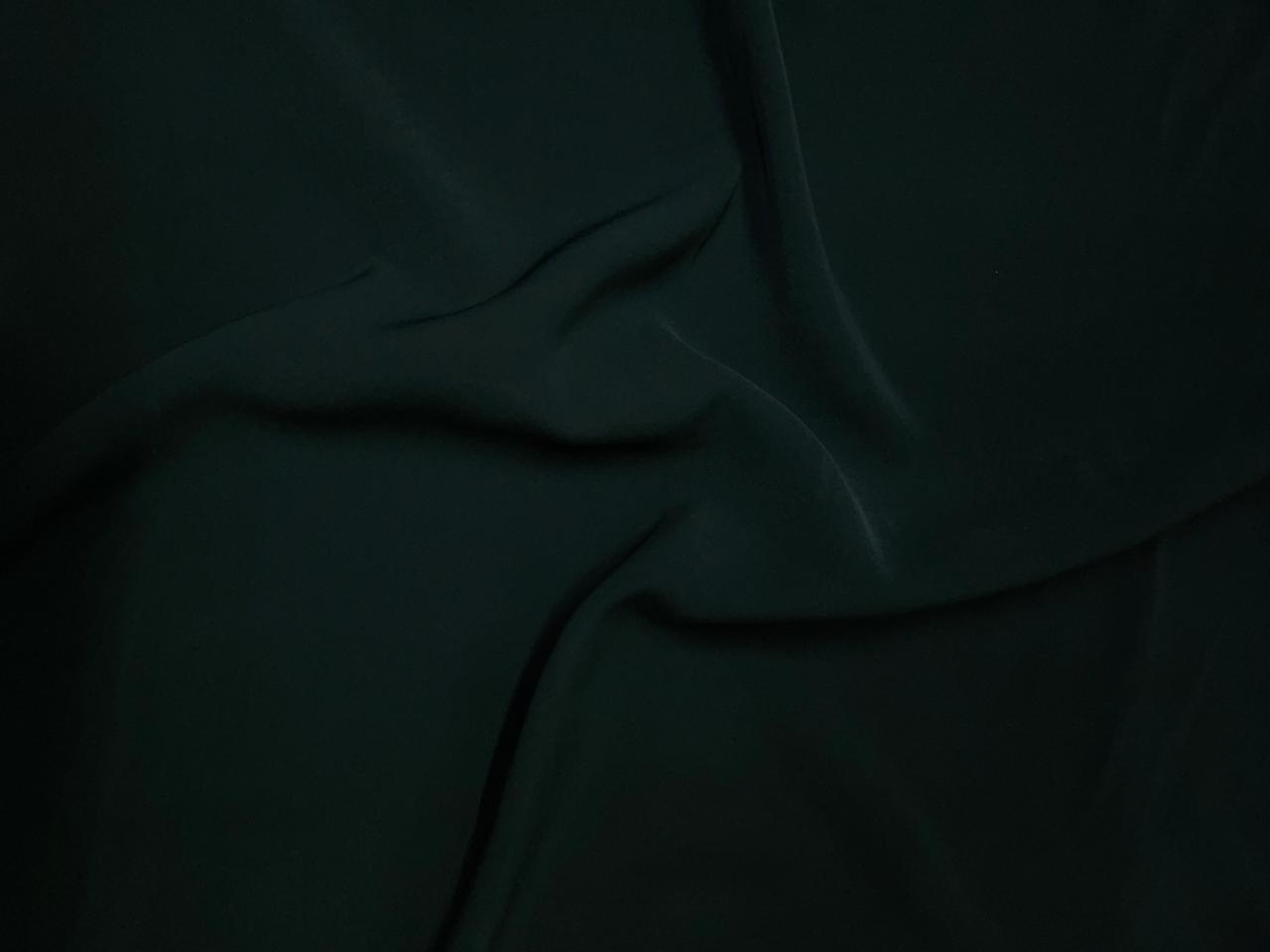 Bottle Green Plain Japanese crepe Fabric KTEX