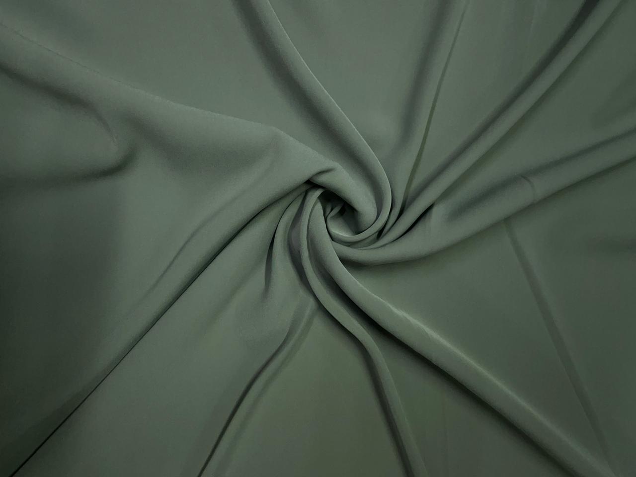 Pista Green Plain Japanese crepe Fabric N231 KTEX
