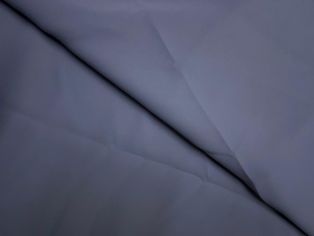 Grey Plain Japanese Crepe Fabric KTEX
