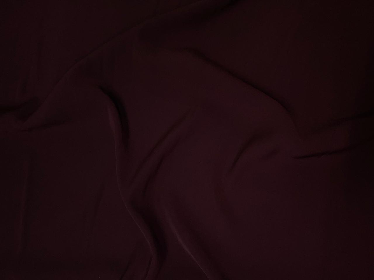 Dark Wine Plain Japanese Crepe Fabric KTEX