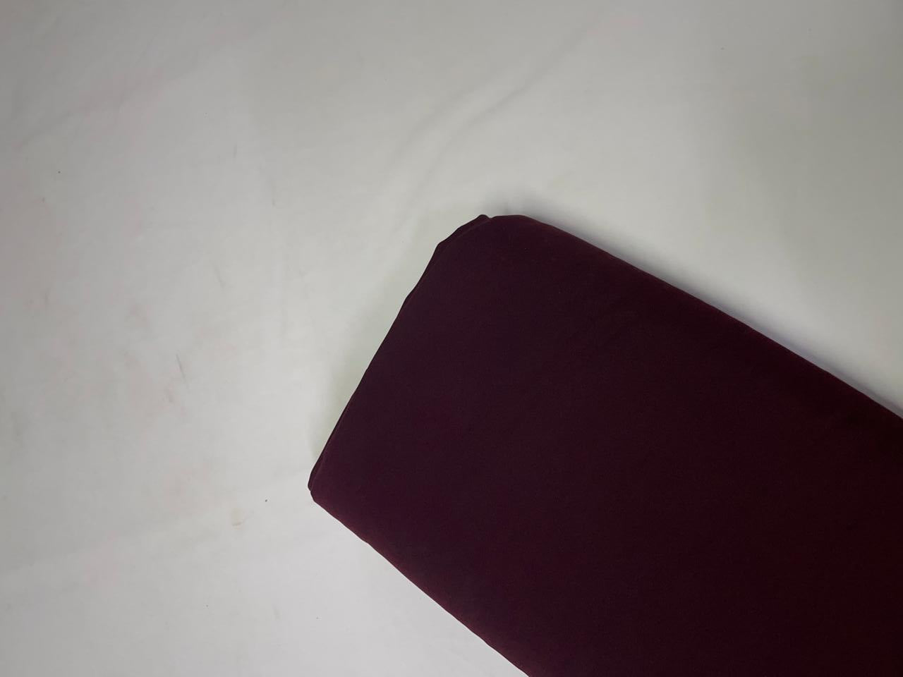 Dark Wine Plain Japanese Crepe Fabric KTEX