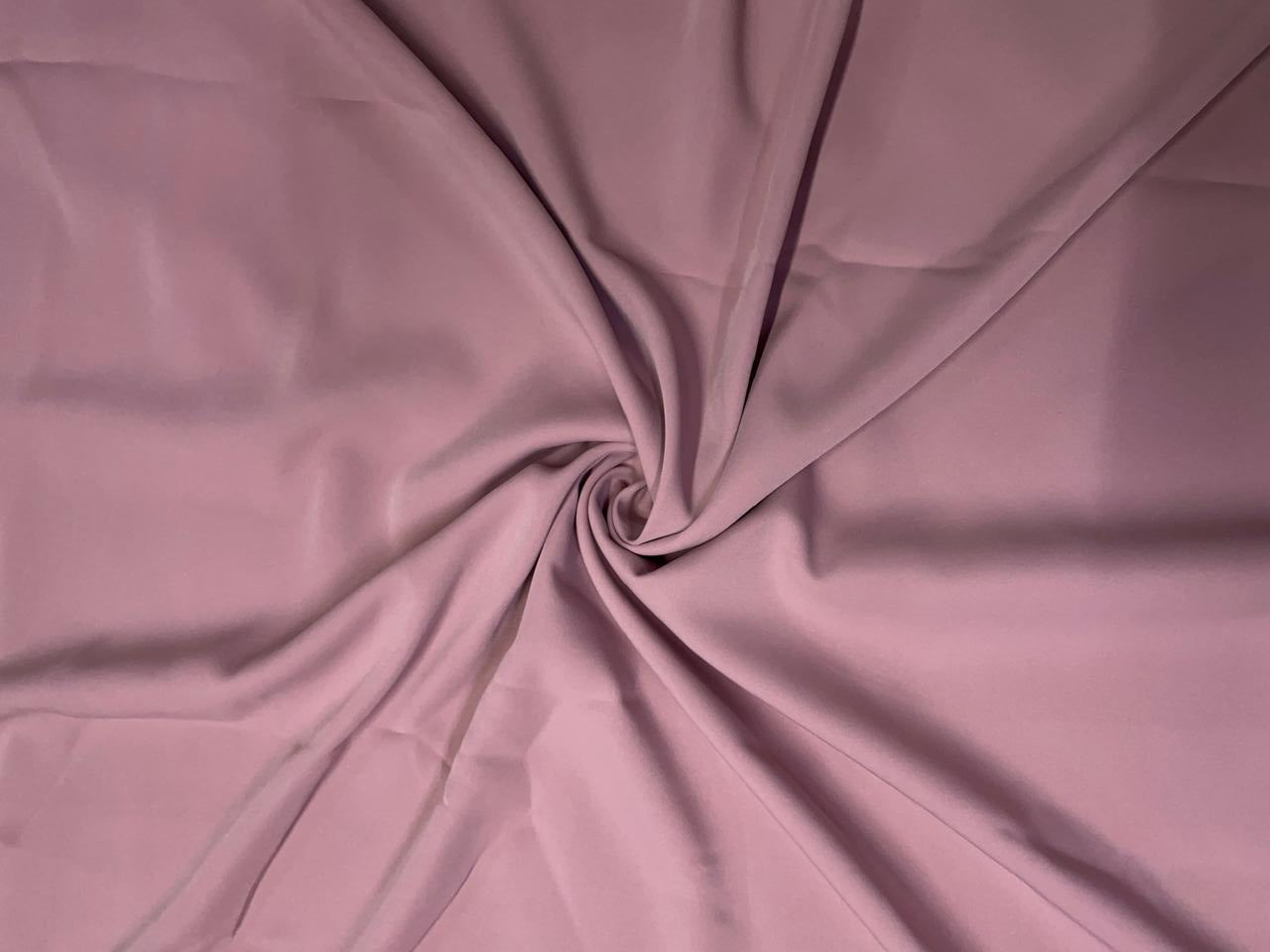 Dusty Pink Plain Japanese Crepe Fabric KTEX