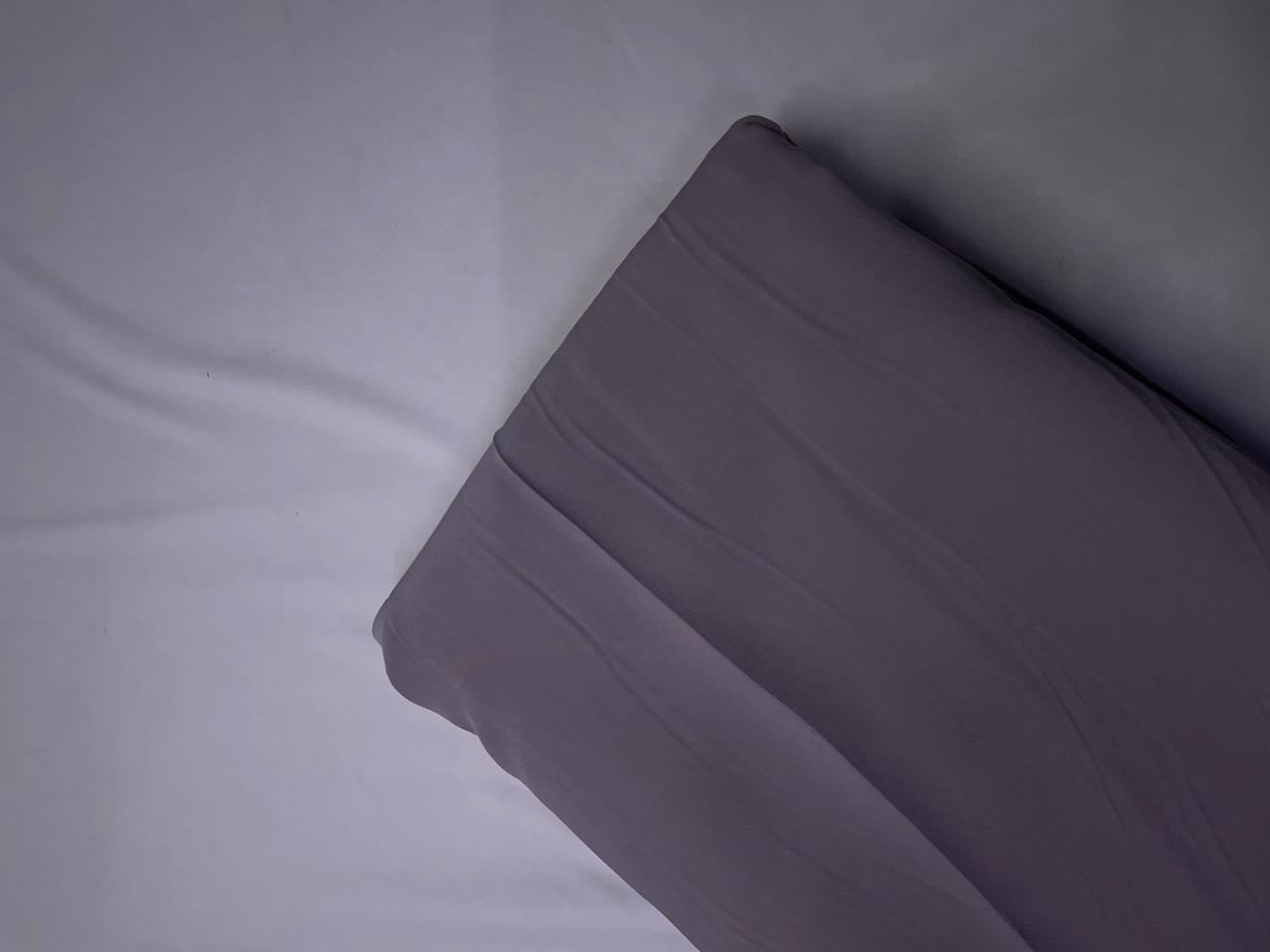 Grey Plain Japanese Crepe Fabric KTEX