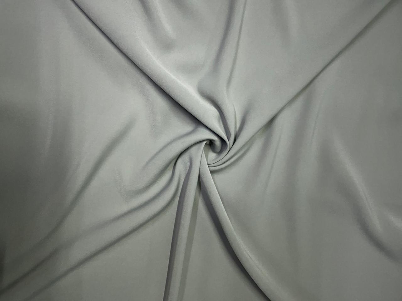Pista Green Plain Japanese Crepe Fabric KTEX