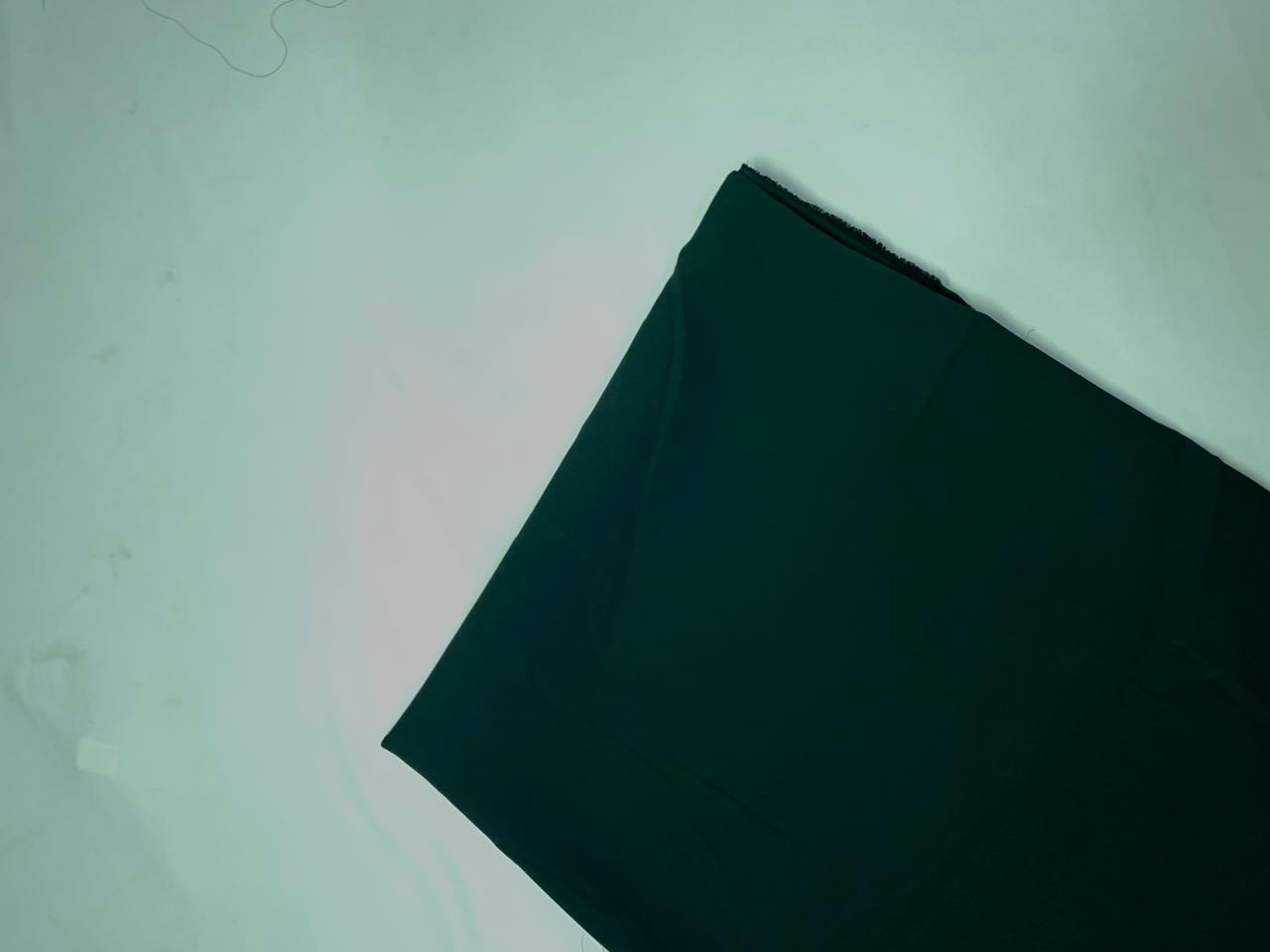 Bottle Green Plain Japanese Crepe Fabric KTEX