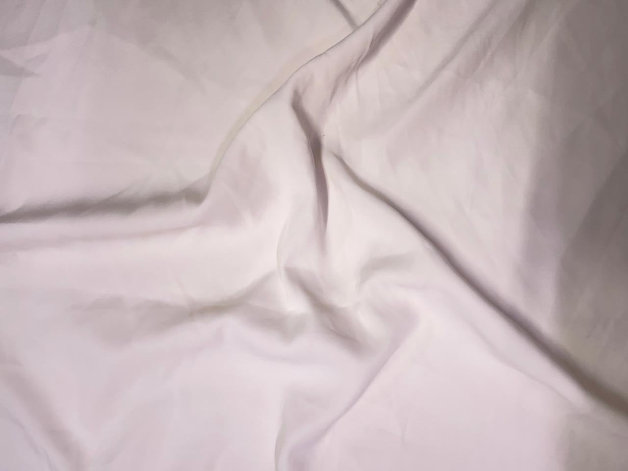 Off White Plain Japanese Crepe Fabric KTEX