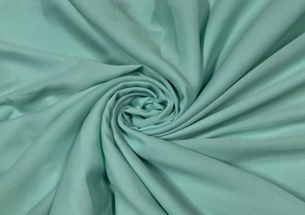 Sea Green Plain Triple Georgette Fabric