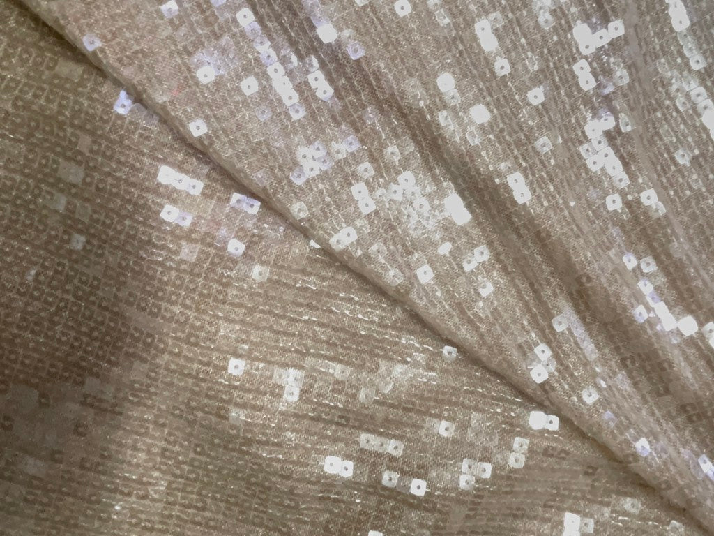 Faun Foil Square Sequins Fabric KTEX