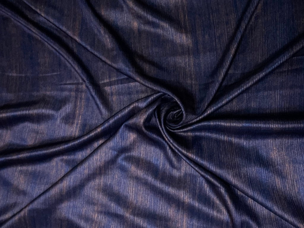 Blue French Foil Fabric KTEX