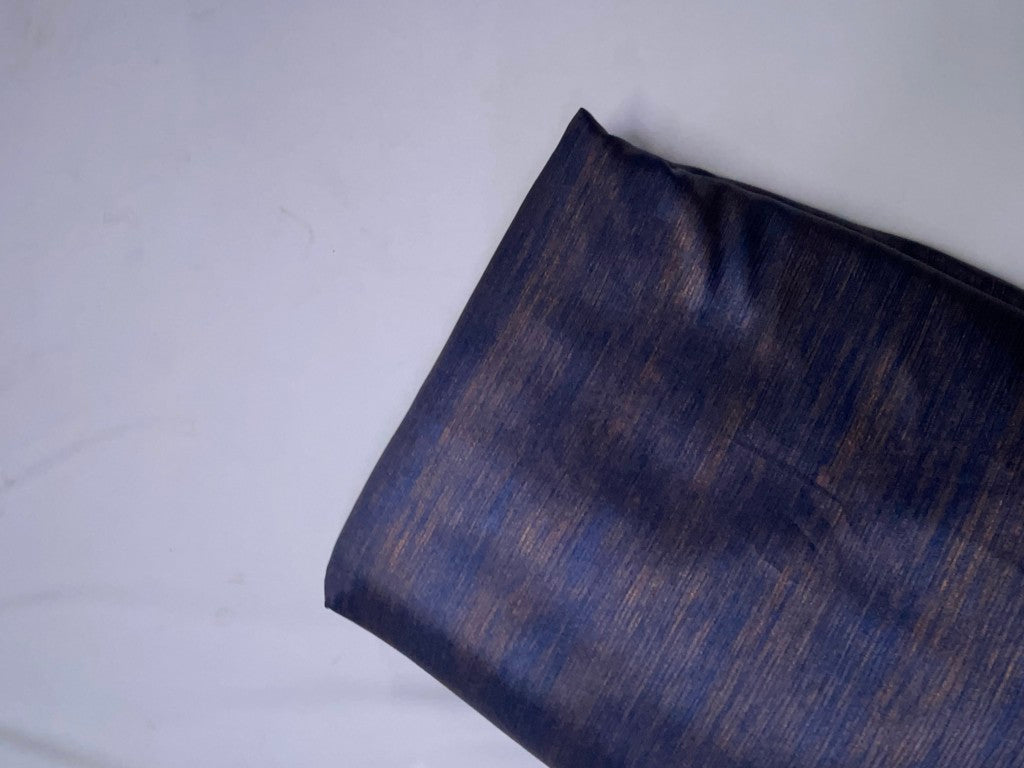 Blue French Foil Fabric KTEX