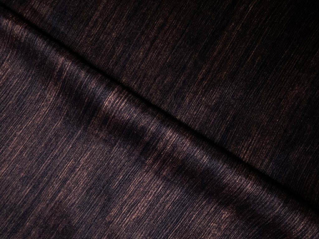 Brown & Black French Foil Fabric KTEX