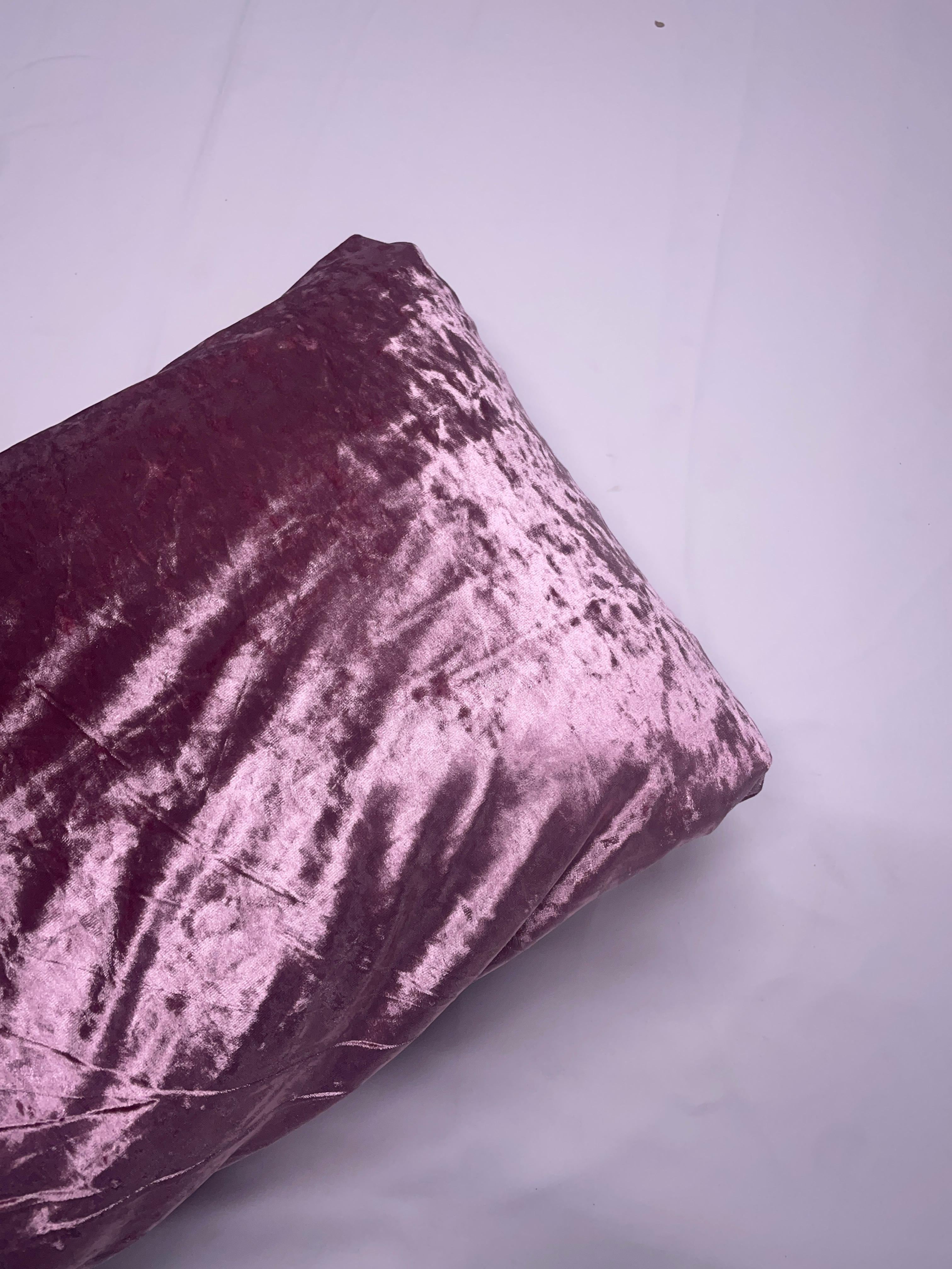 Light Pink Plain Ice Velvet Lycra Fabric Kapdashop