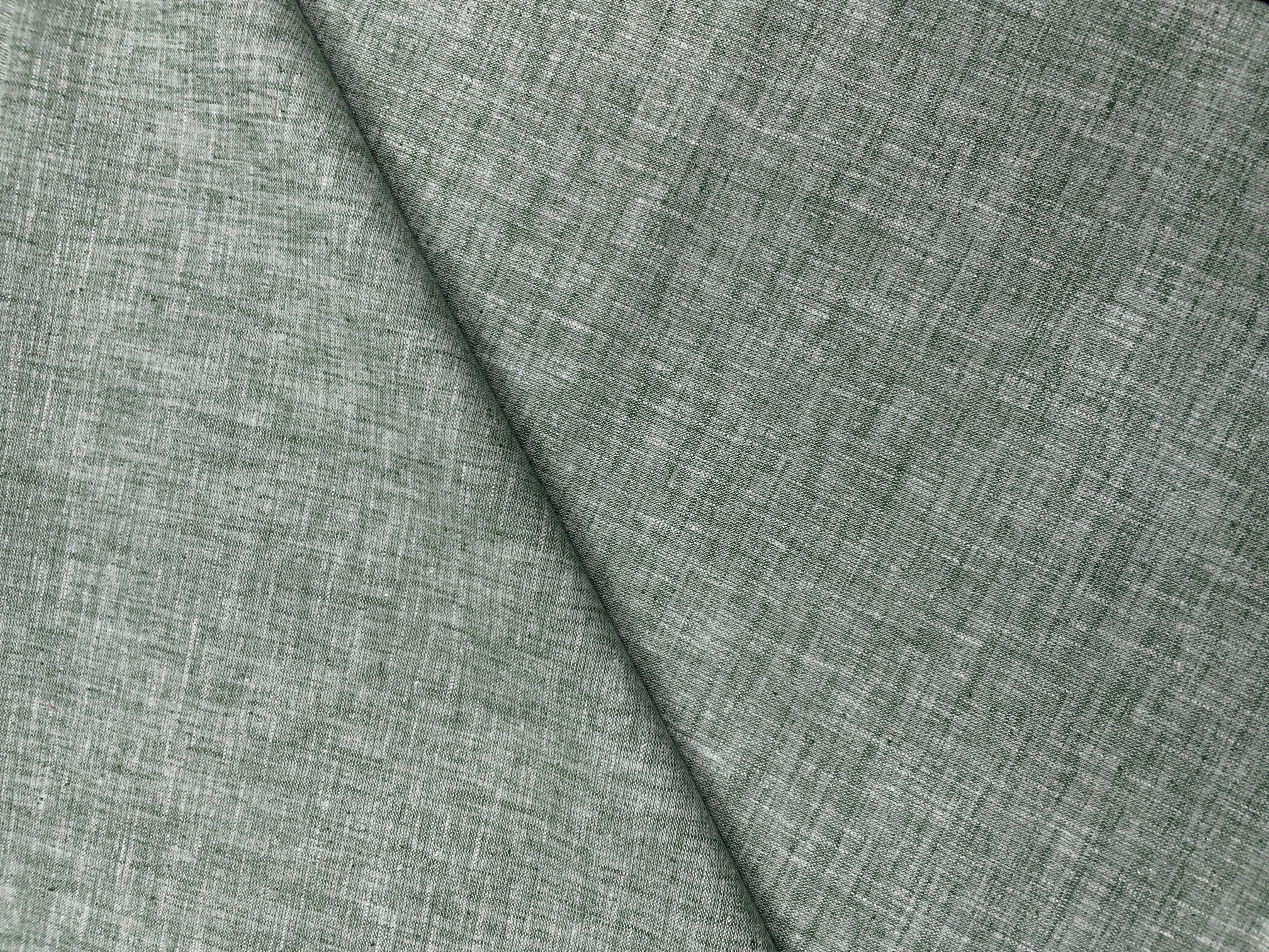 Green Plain Premium Linen Fabric