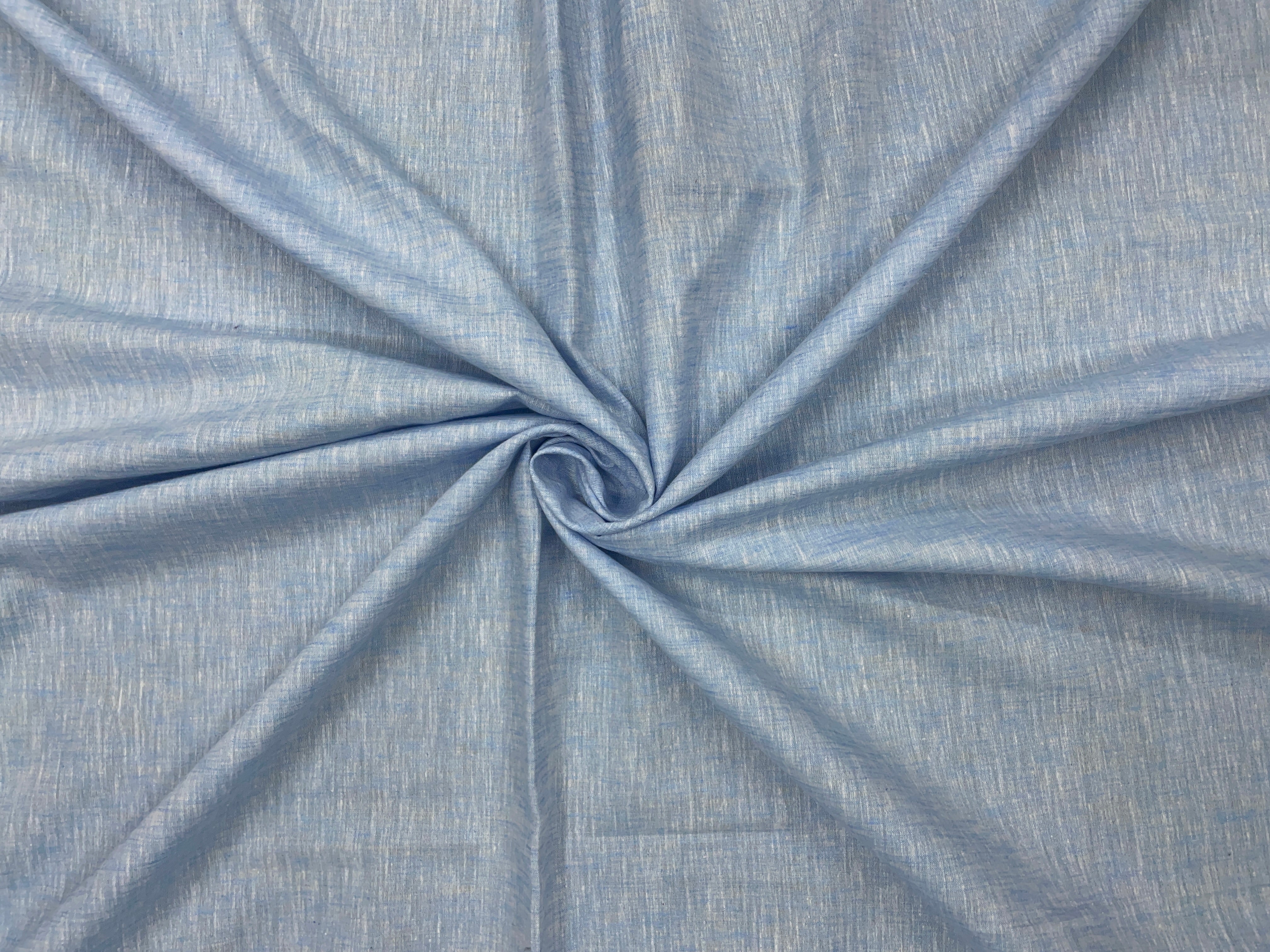 Light Blue Plain Premium Linen Fabric