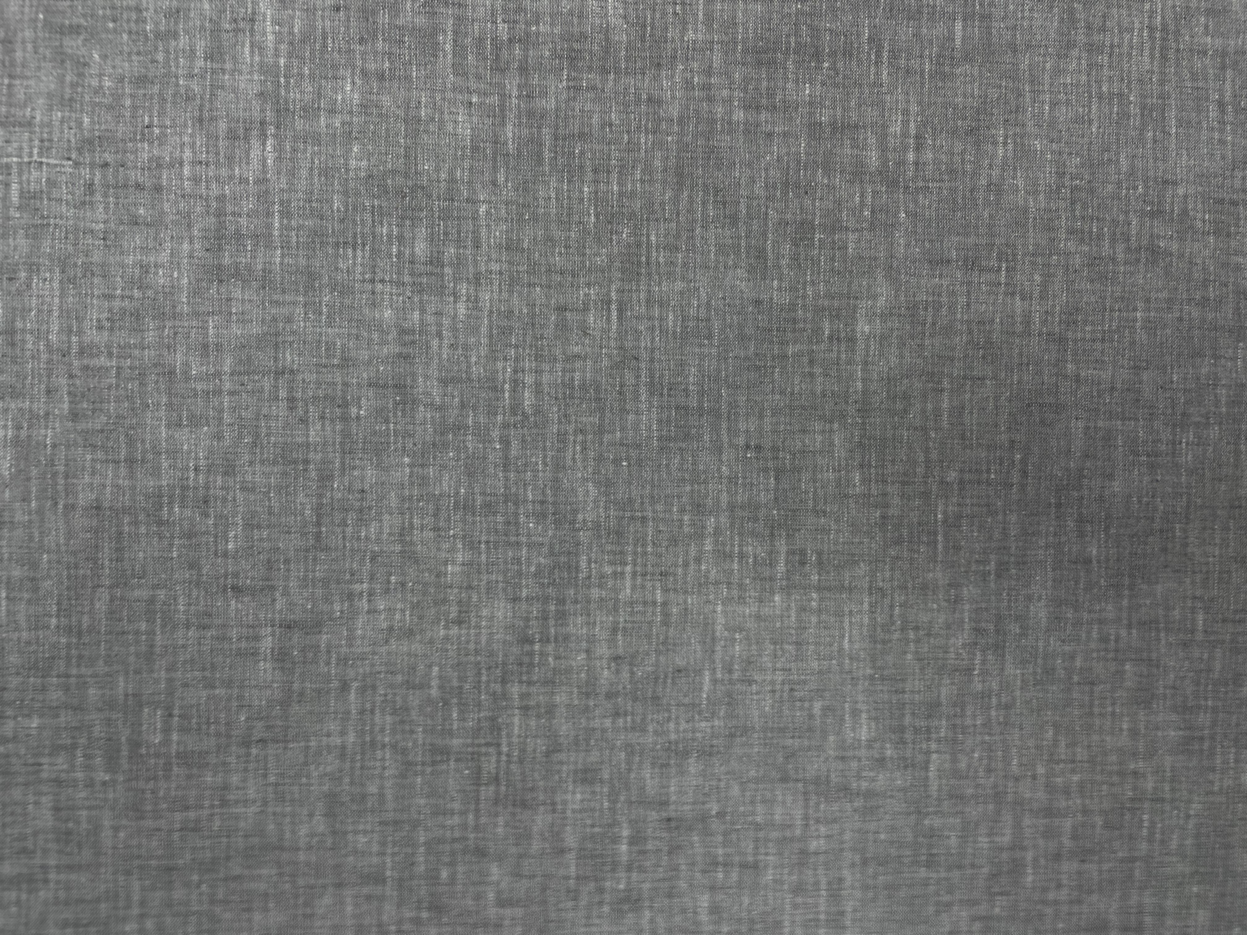 Grey Plain Premium Linen Fabric