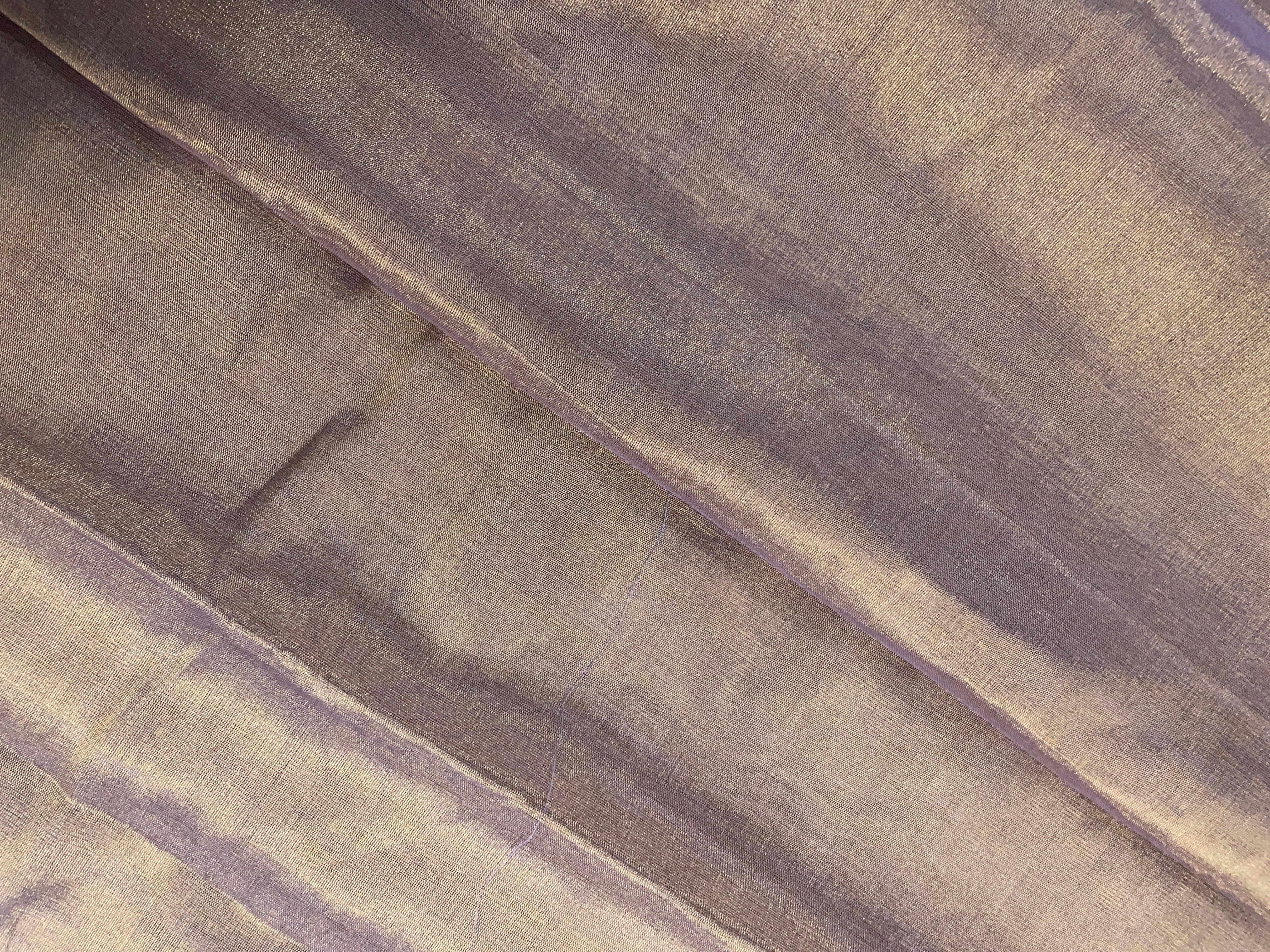 Lavender & Gold Pure Tissue Fabric