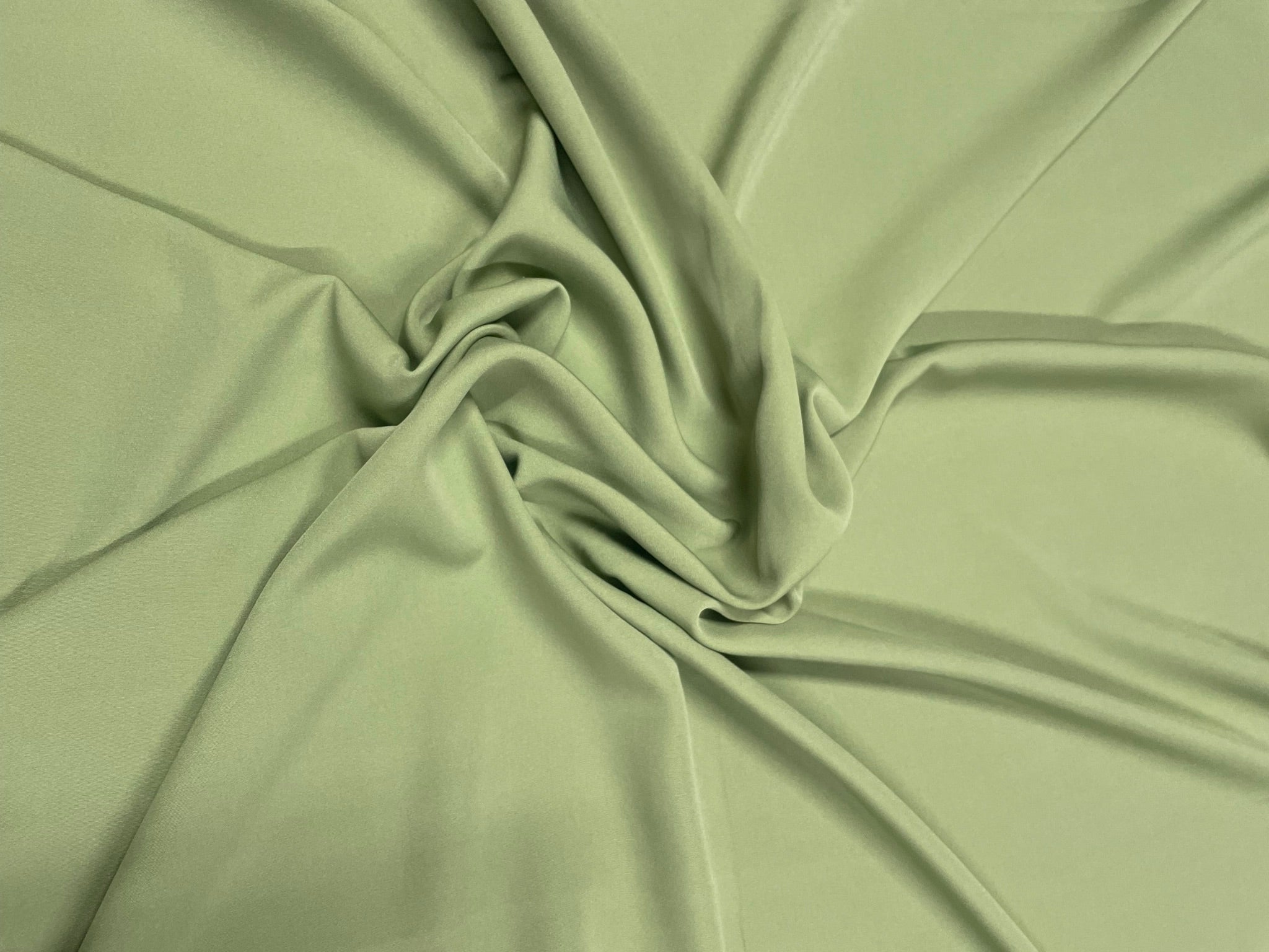 Pista Green Plain Banana Crepe N702 Fabric Kapdashop