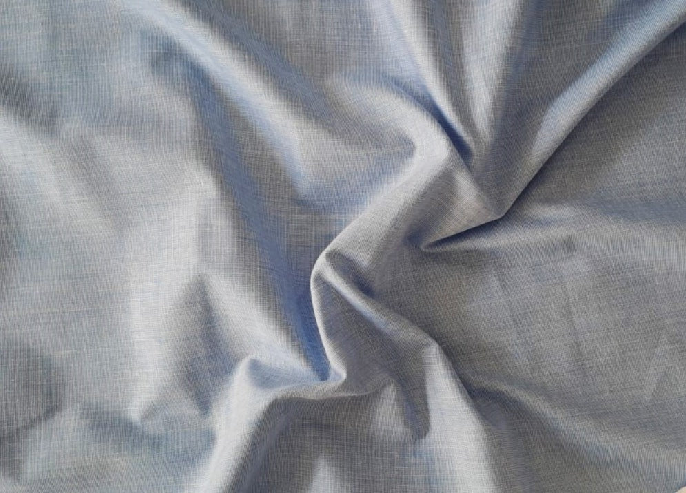 Sky Blue Plain Premium Linen Fabric