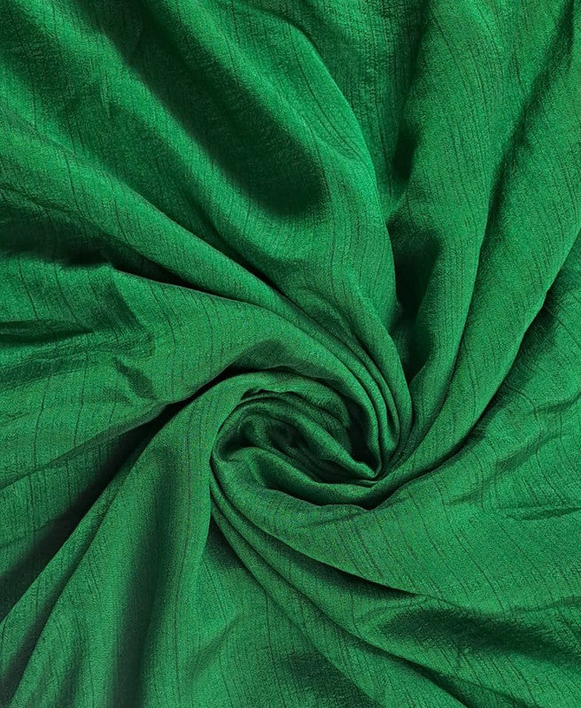 Green Plain Nysaa Silk Fabric (Per Meter - Rs 112 )